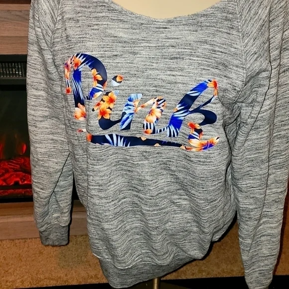 Victoria Secret Pink Oversized Sweatshirt. Hawaiian - Picture 2 of 3
